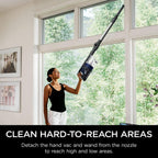 Shark IZ482H Vertex Cordless Stick Vacuum With DuoClean PowerFins, MultiFLEX, Crevice Tool, Pet Multi-Tool &amp; Anti-Allergen Brush, 120-min Runtime, Double Battery, Iris