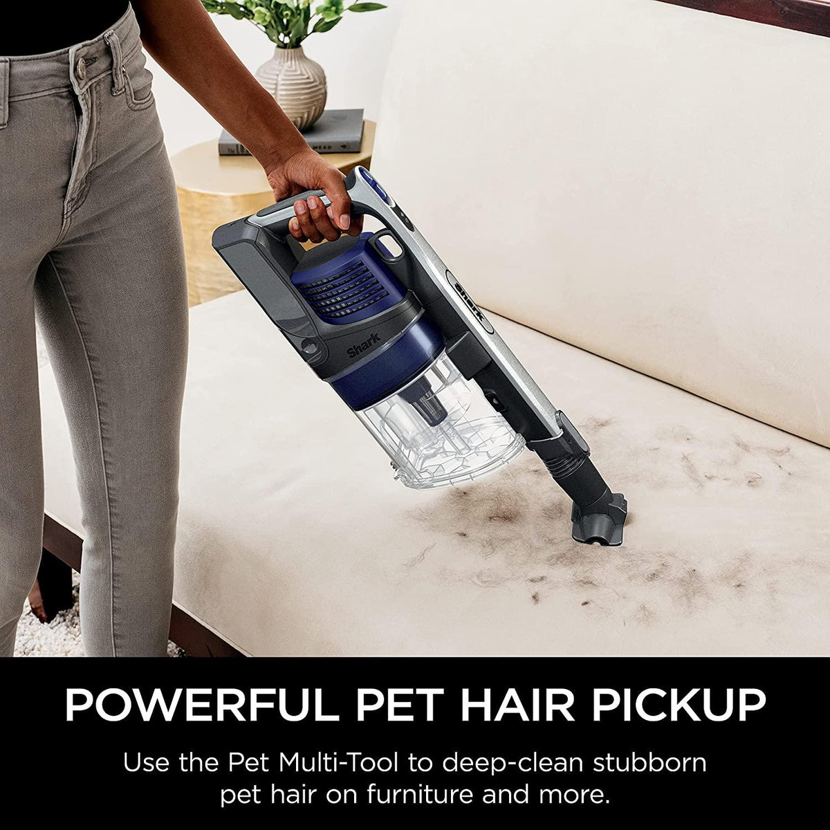 Shark IZ482H Vertex Cordless Stick Vacuum With DuoClean PowerFins, MultiFLEX, Crevice Tool, Pet Multi-Tool &amp; Anti-Allergen Brush, 120-min Runtime, Double Battery, Iris