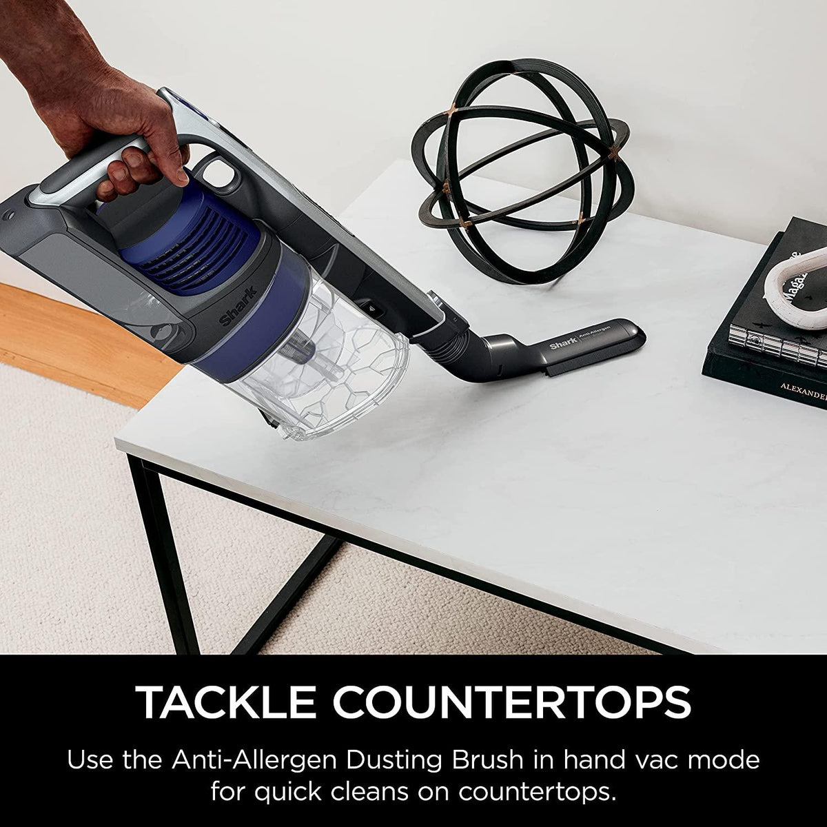 Shark IZ482H Vertex Cordless Stick Vacuum With DuoClean PowerFins, MultiFLEX, Crevice Tool, Pet Multi-Tool &amp; Anti-Allergen Brush, 120-min Runtime, Double Battery, Iris