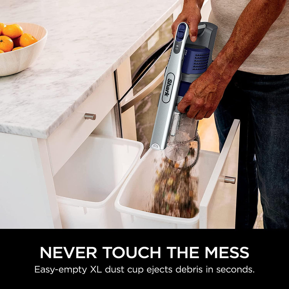 Shark IZ482H Vertex Cordless Stick Vacuum With DuoClean PowerFins, MultiFLEX, Crevice Tool, Pet Multi-Tool &amp; Anti-Allergen Brush, 120-min Runtime, Double Battery, Iris