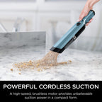Shark WANDVAC Cordless Hand Vac Lightweight and Portable at 1.4 lbs. with Powerful Suction, Charging Dock, One-Touch Empty for Car &amp; Home, Cove