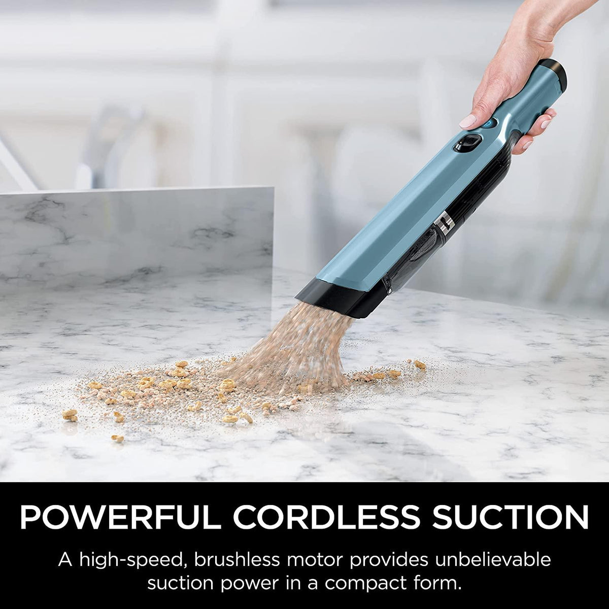 Shark WANDVAC Cordless Hand Vac Lightweight and Portable at 1.4 lbs. with Powerful Suction, Charging Dock, One-Touch Empty for Car &amp; Home, Cove