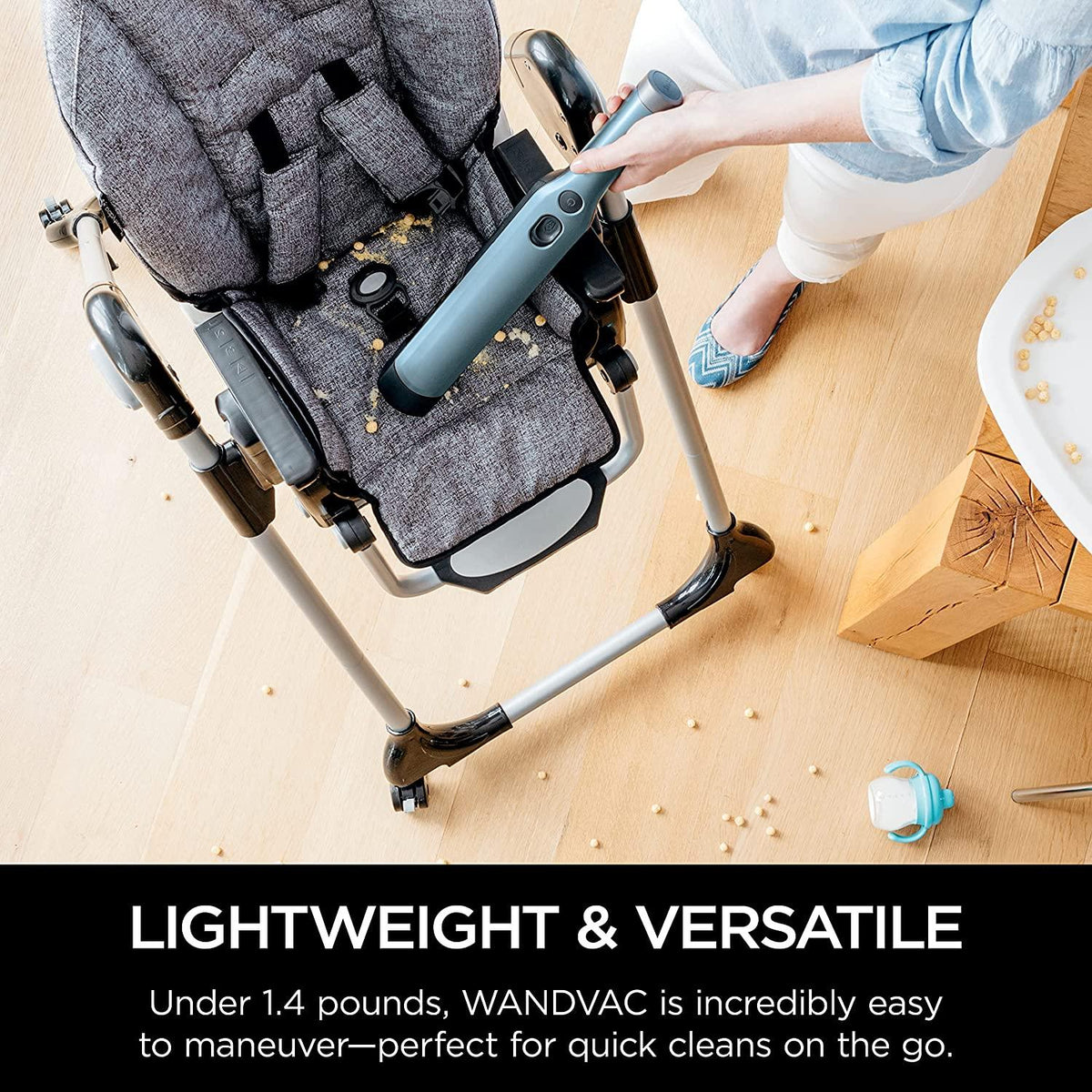 Shark WANDVAC Cordless Hand Vac Lightweight and Portable at 1.4 lbs. with Powerful Suction, Charging Dock, One-Touch Empty for Car &amp; Home, Cove