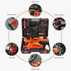 5 Ton Electric Hydraulic Floor Jack Car Jack Lift 12V DC Electric Impact Wrench