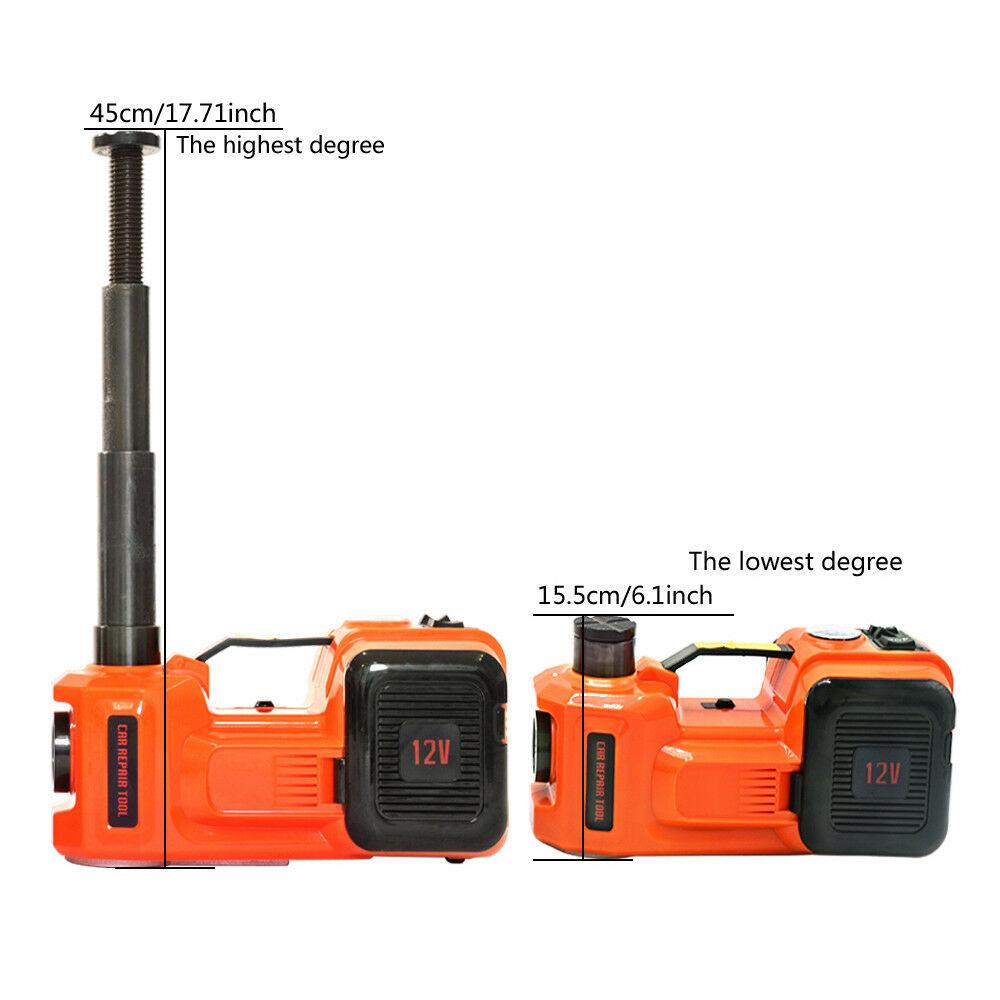 5 Ton Electric Hydraulic Floor Jack Car Jack Lift 12V DC Electric Impact Wrench