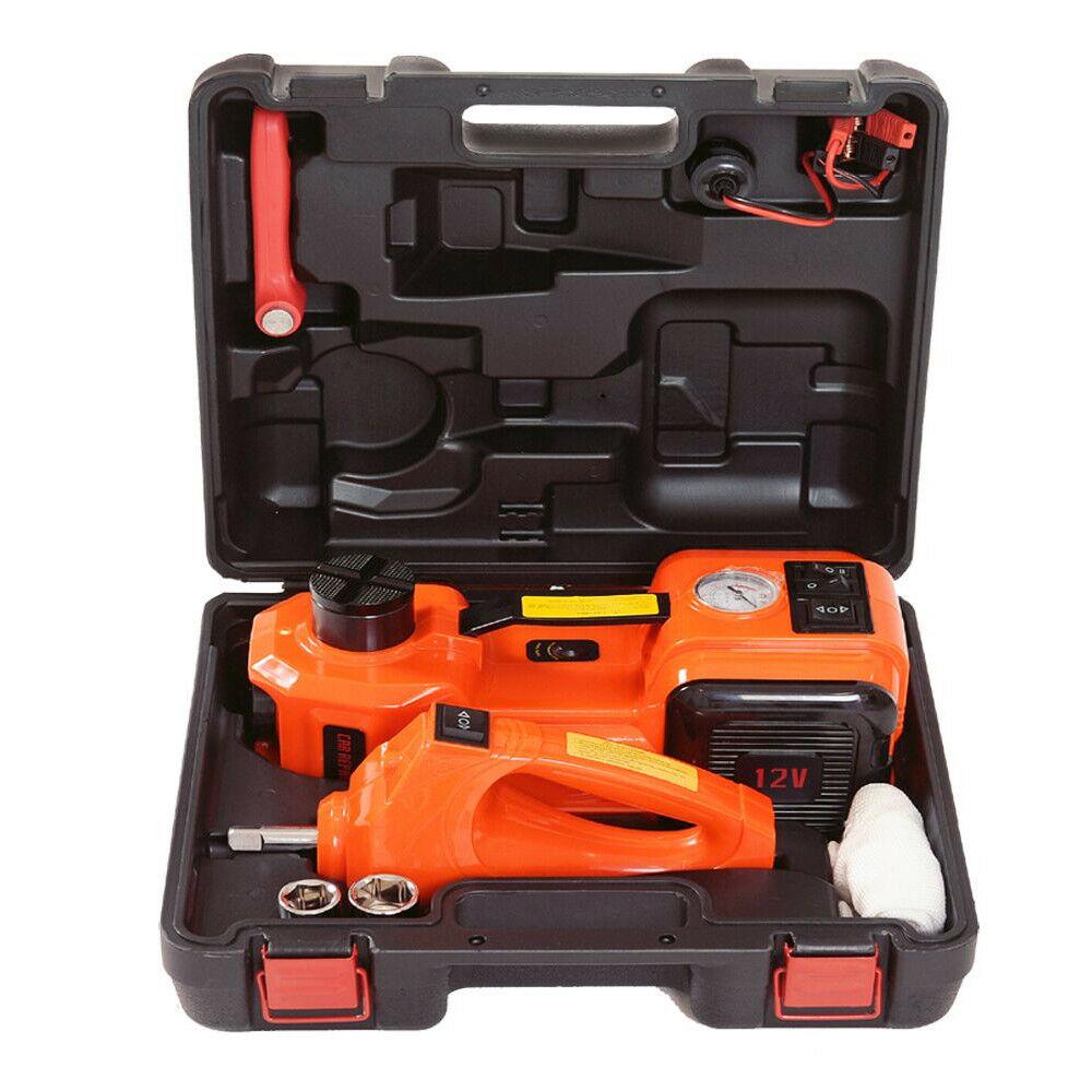 5 Ton Electric Hydraulic Floor Jack Car Jack Lift 12V DC Electric Impact Wrench