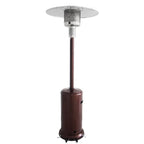 Gas Patio Heater - 83 Inches Tall Premium Standing Outdoor Heater - Auto Shut Off Portable Power Heater with Simple Ignition System, Wheels and Base Reservoir