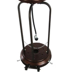 Gas Patio Heater - 83 Inches Tall Premium Standing Outdoor Heater - Auto Shut Off Portable Power Heater with Simple Ignition System, Wheels and Base Reservoir