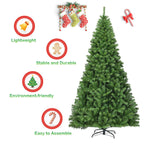 PVC Artificial Christmas Tree Premium Hinged-9'