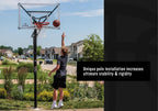 Silverback NXT 54" In-Ground Basketball Hoop with Adjustable-Height Backboard