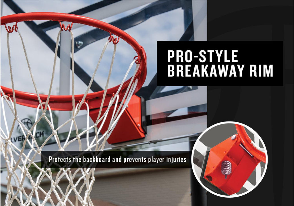 Silverback NXT 54" In-Ground Basketball Hoop with Adjustable-Height Backboard