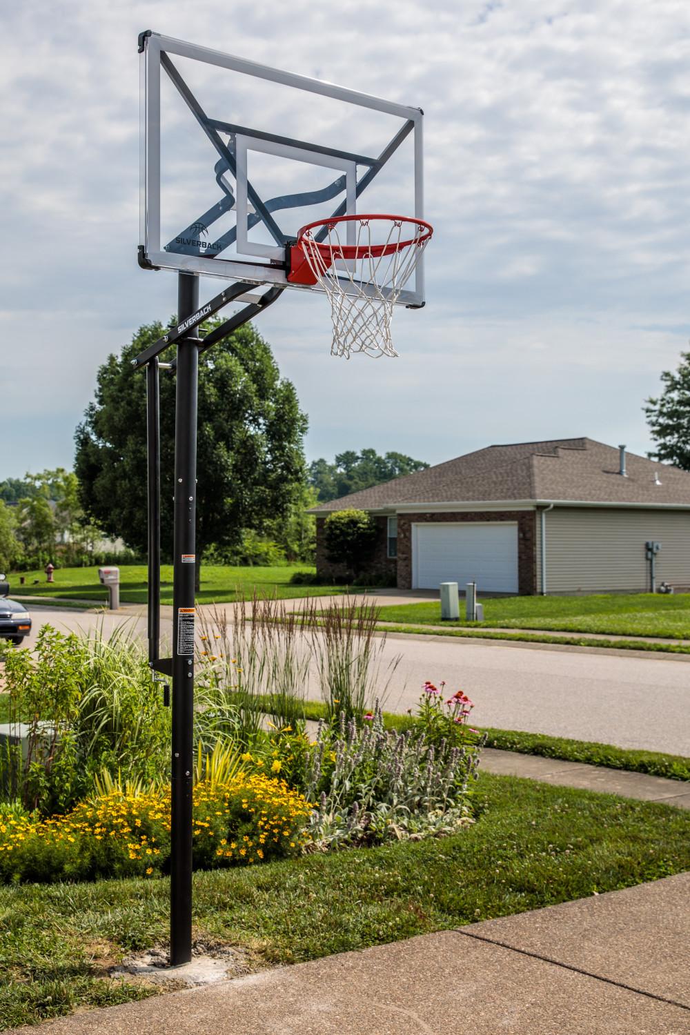 Silverback NXT 54" In-Ground Basketball Hoop with Adjustable-Height Backboard