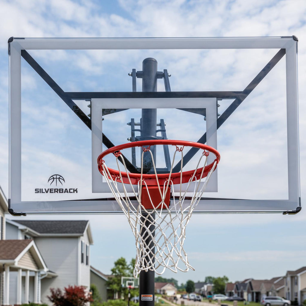 Silverback NXT 54" In-Ground Basketball Hoop with Adjustable-Height Backboard