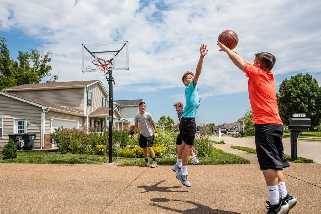 Silverback NXT 54" In-Ground Basketball Hoop with Adjustable-Height Backboard