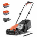 13 Inch Electric Lawn Mower, 2×20V Brushless Mower with 5-Position Height Adjustment, Cordless Push Lawn Mower, 2×5.0Ah Batteries &amp; Charger Included