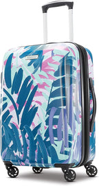 Moonlight Hardside Expandable Luggage with Spinner Wheels, Palm Trees, Checked-Large 28-Inch