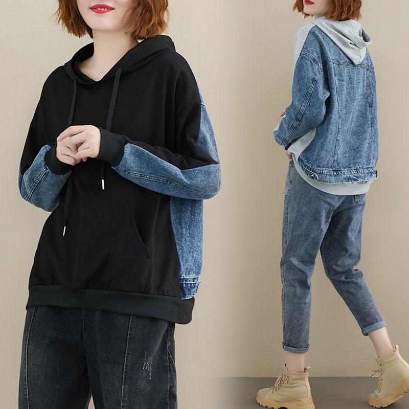 Sweatshirt Women's Hooded Top All-match Loose 2020