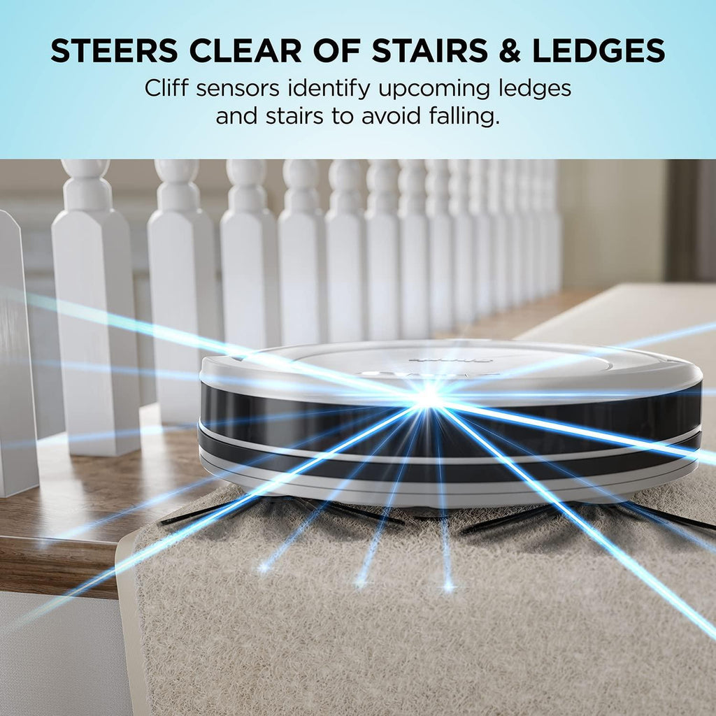 Shark AV752 ION Robot Vacuum, with Tri-Brush System, Wi-Fi Connected, 120min Runtime, Works with Alexa, Multi-Surface Cleaning, White