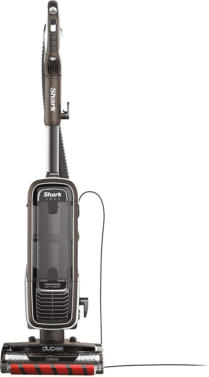 Shark AZ1002 Apex Powered Lift-Away Upright Vacuum with DuoClean &amp; Self-Cleaning Brushroll, Crevice Tool, Upholstery Tool &amp; Pet Power Brush, for a Deep Clean on &amp; Above Floors, Espresso