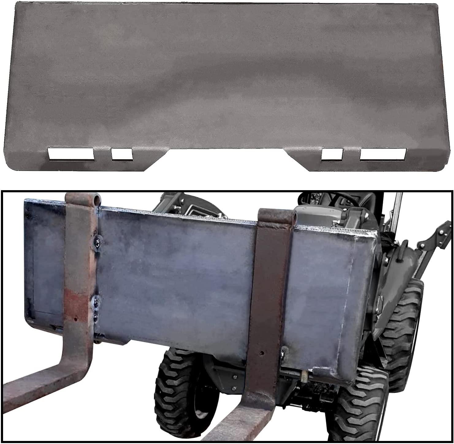 new 1/2" steel quick tach attachment mount plate skid steer loader bobcat kubota.with one year warranty.