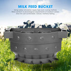 salalis milk feed bucket with 6 nipples lamb milk feed bucket plastic for livestock