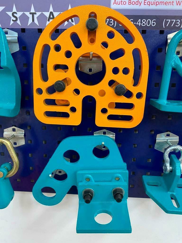 SET#11 HEAVY DUTY AUTO BODY FRAME MACHINE 14 PIECE PULLING TOOLS AND CLAMPS SET