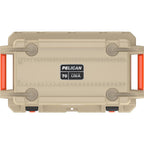 70 Qt. Elite Cooler in Tan and Orange