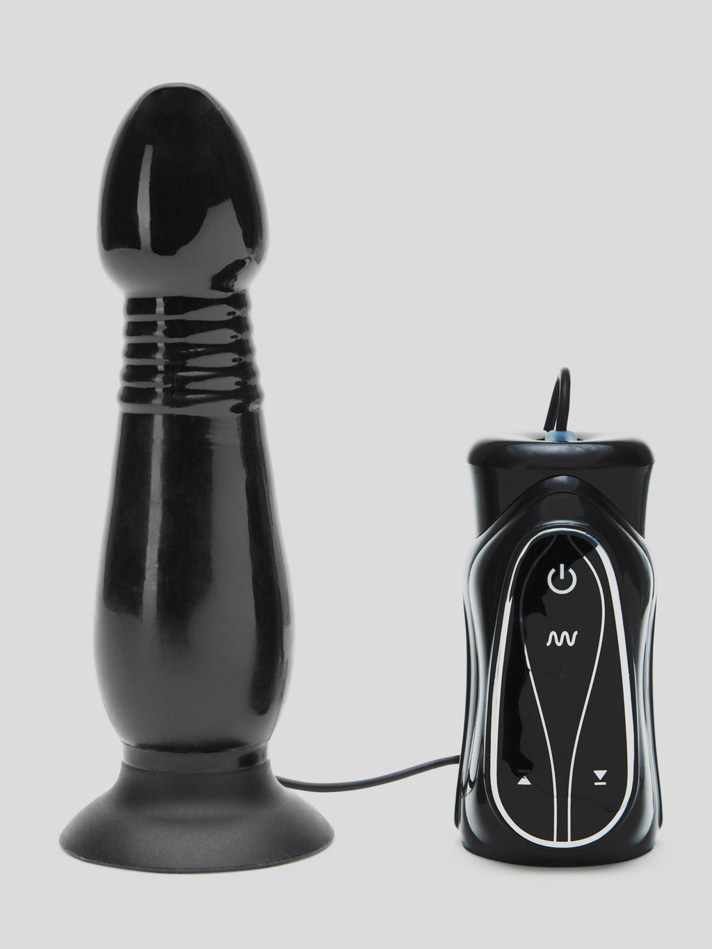 Booty Blaster 10 Function Thrusting Vibrating Butt Plug, Black