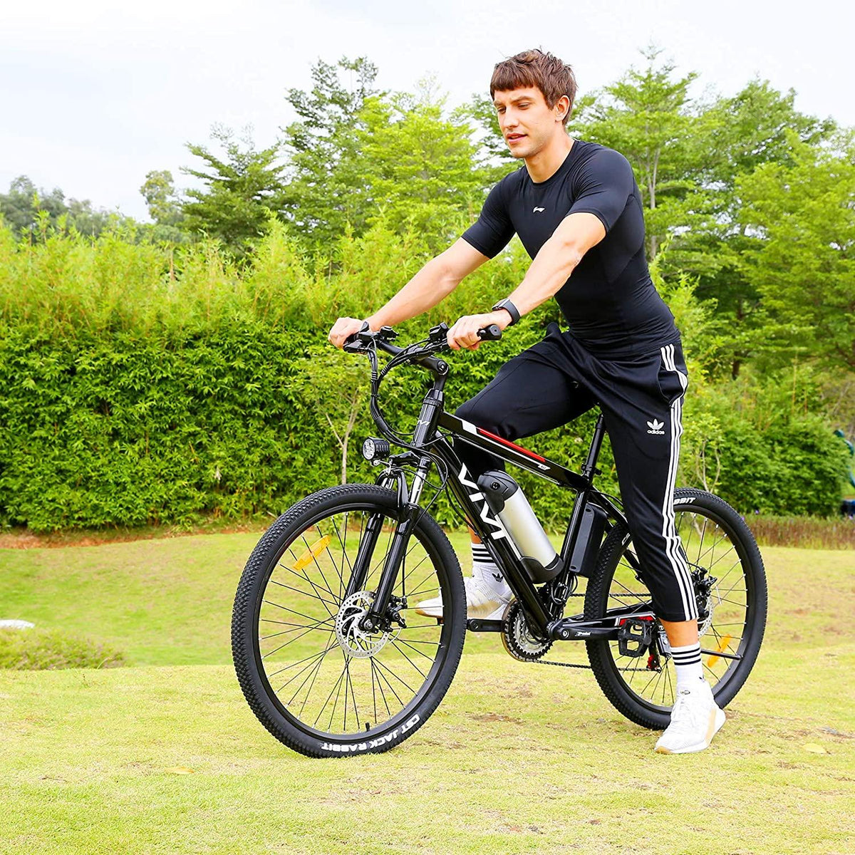 Vivi Electric Bike 26" Electric Mountain Bike, 350W/500W Ebike for Adults 20 MPH Adult Electric Bicycles with Removable 8Ah/12.5Ah Battery, Professional 21 Speed Gears, 3 Riding Modes