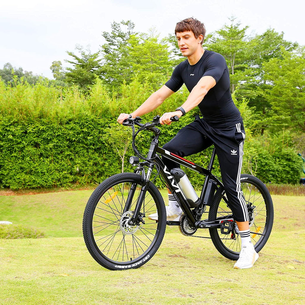 VIVI Electric Bike Electric Mountain Bike 350W Ebike 26'' Electric Bicycle, Adult Electric Bicycles with Removable 36V 8Ah Battery, Professional 21 Speed Gears, Electric Bikes for Adults 20 MPh
