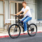 Vivi Electric Bike 26" Electric Mountain Bike, 350W/500W Ebike for Adults 20 MPH Adult Electric Bicycles with Removable 8Ah/12.5Ah Battery, Professional 21 Speed Gears, 3 Riding Modes