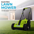 Lawn Mower, 13Inch Electric Lawn Mower Corded, 1300W Electric Powered, 3-Position Height Adjustment