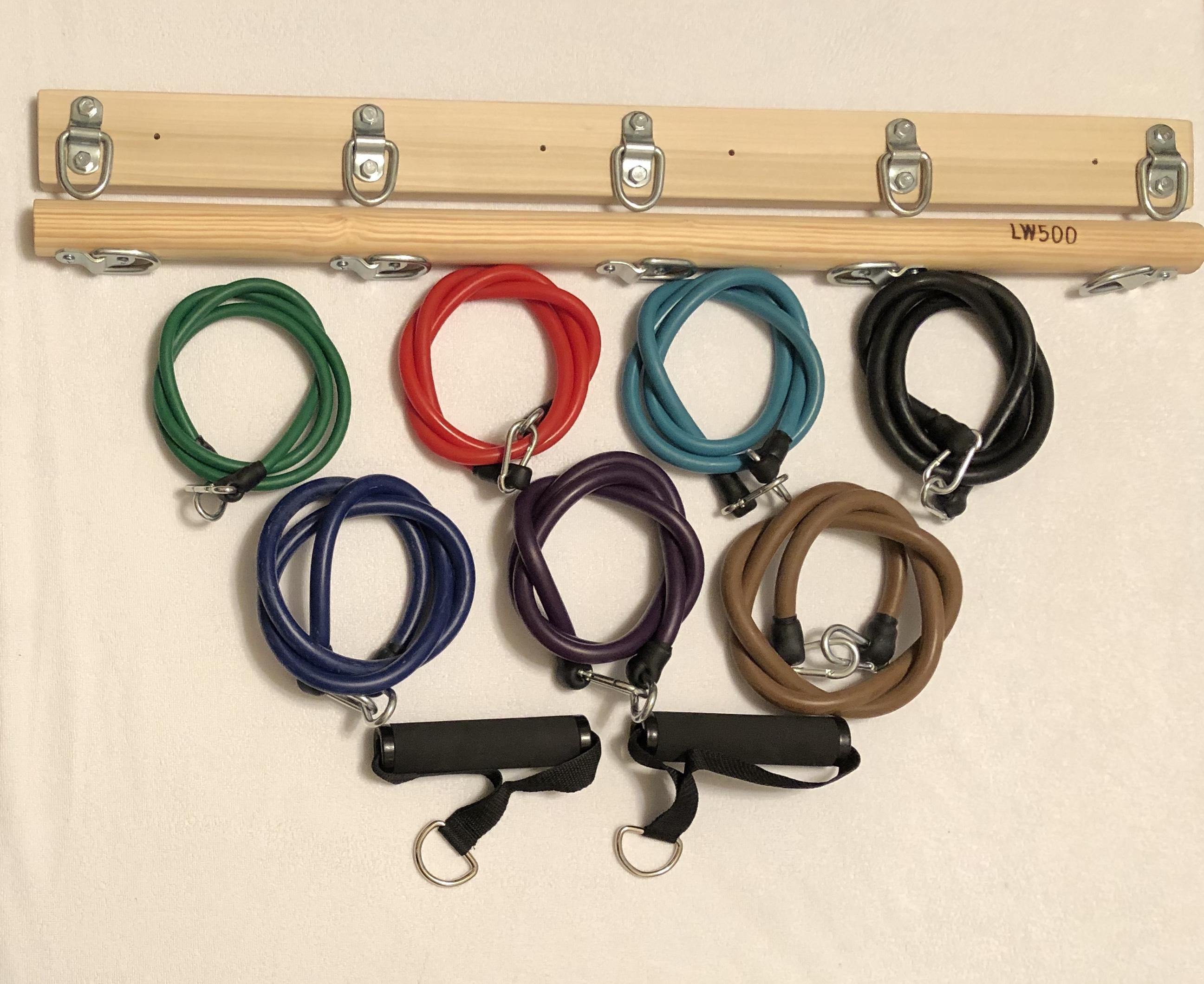 LW500 Deluxe Extreme Combo Latch Bar Wall Mount Exercise Set