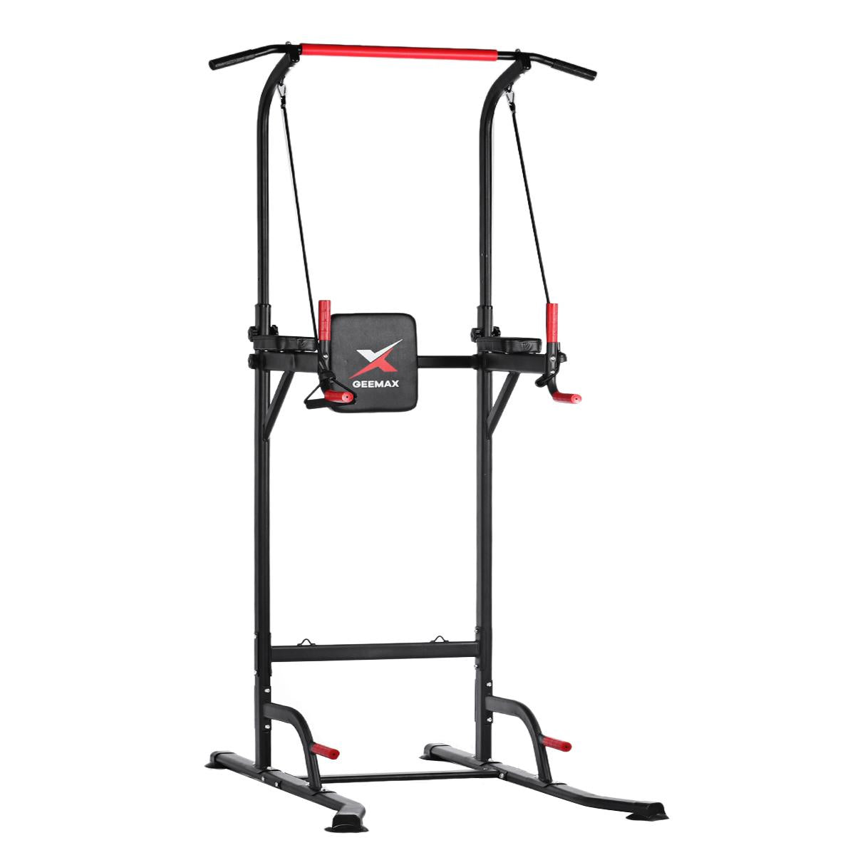 Dip Station Chin up Bar Core Power Tower Pull Push Home Gym Fitness Equipment Resistance Band Adjustable Height