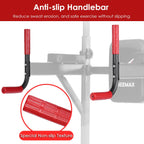 59.1''-90.6'' Adjustable Dip Station Chin Up Bar Core Power Tower Pull Push for Home Gym Fitness Workout Equipment Max Weight 330.6 lbs