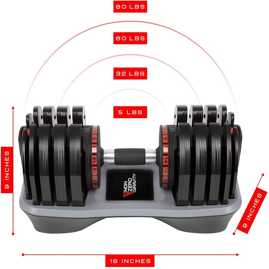 NZG PowerDyne 80lbs Adjustable Dumbbell Weight (Single)