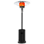 DJKDJL Outdoor Patio Heater With Wheels,Propane 46,000 BTU Premium Outdoor Patio Heater, Black, 77*46*46cm