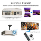 8000lms video home theater projector big screen movie proyector hdmi usb vga tv