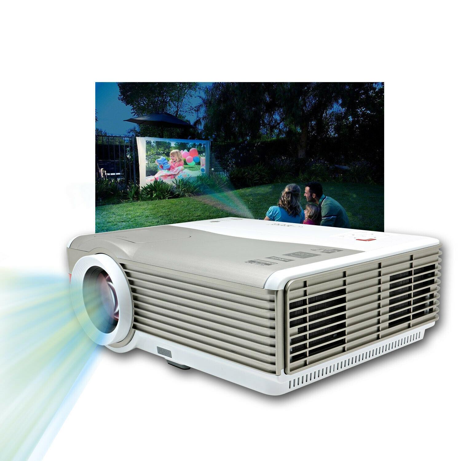 8000lms video home theater projector big screen movie proyector hdmi usb vga tv