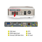 8000lms video home theater projector big screen movie proyector hdmi usb vga tv