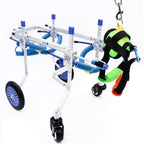 SMILELXS Pet Wheelchair Puppy Rehabilitation Training Van Disabled Puppy Disability Body Support Four-Wheel Dog Wheel Adjustable cat Puppy Disability Pet Wheelchair