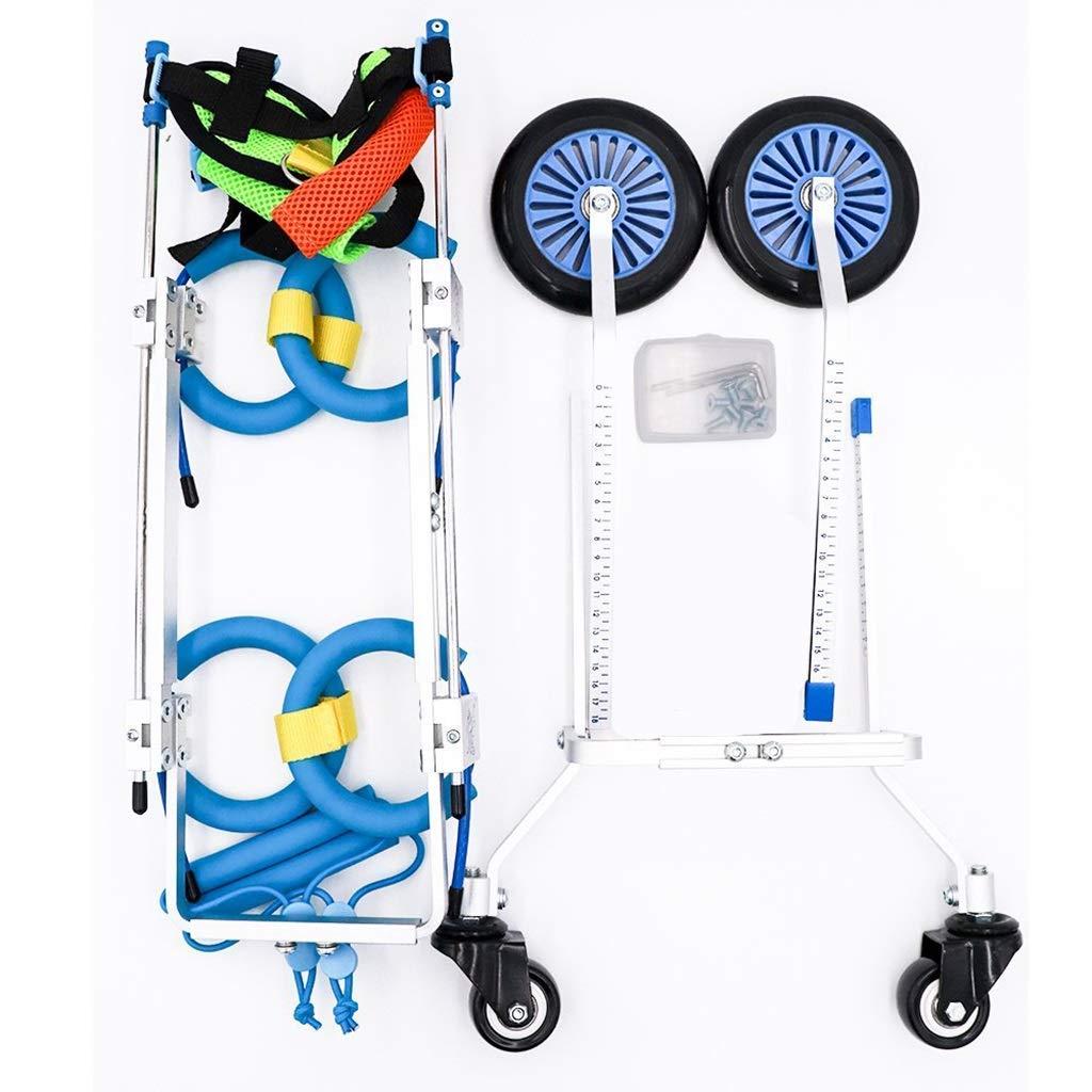 SMILELXS Pet Wheelchair Puppy Rehabilitation Training Van Disabled Puppy Disability Body Support Four-Wheel Dog Wheel Adjustable cat Puppy Disability Pet Wheelchair