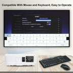 1080p android smart wifi projector full hd proyector airplay bt movie tv 5000lms
