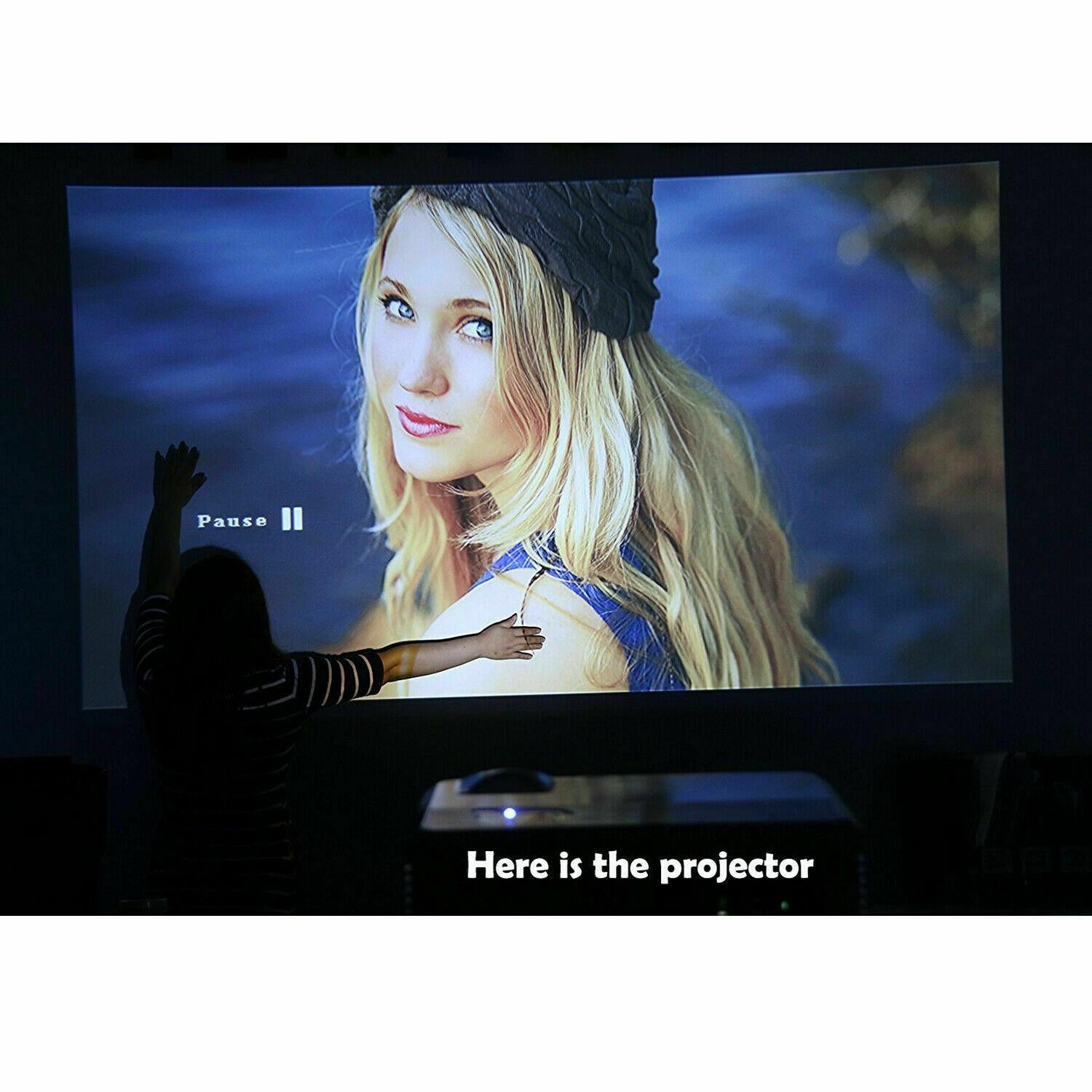 smart 1080p full hd projector wifi android blue-tooth football game hdmi usb tv