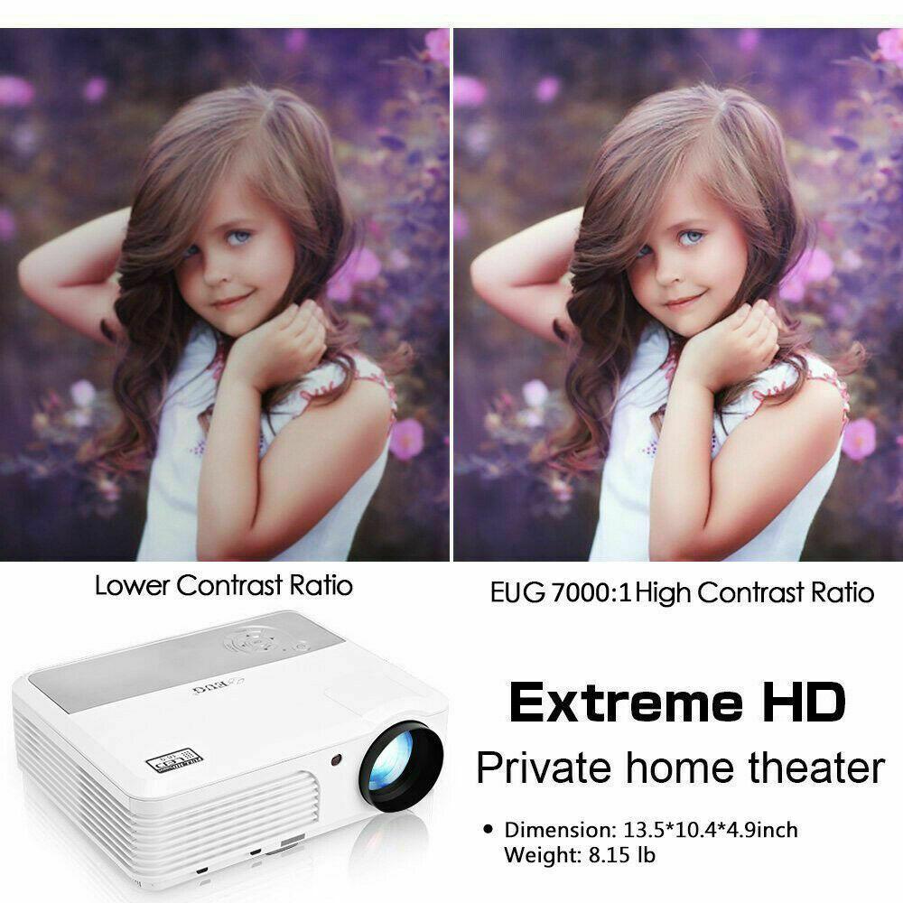 smart 1080p full hd projector wifi android blue-tooth football game hdmi usb tv