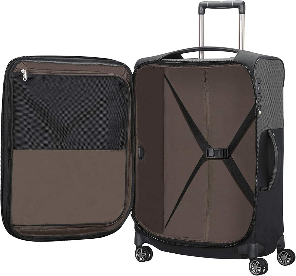 B-Lite Icon - Spinner 63/26 Expandable, 55 L, 2.2 KG Hand Luggage, 63 cm, 62 liters, Black
