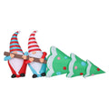 Lighted 4 ft. H x 8 ft. W Gnome Elves with Tree Inflatable