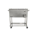 80 Qt.  Steel Patio Cooler With Bottom Tray