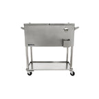 80 Qt.  Steel Patio Cooler With Bottom Tray
