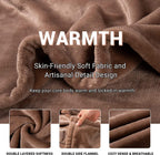 Heated Blanket  Electric Blanket Queen 84"x90" - 4 Heating Levels &amp; 10 Hours Auto Off, Heating Blanket with ETL and FCC Certificated, Machine Washable, Brown